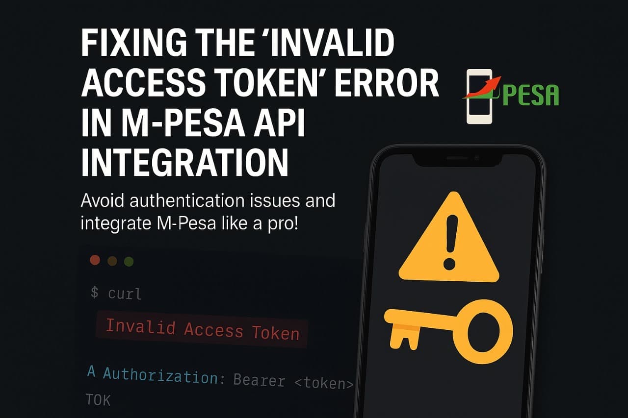 Solving "Invalid Access Token" Error on live mpesa api.